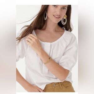Swingy Scoopneck Top in Cotton Poplin